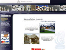 Tablet Screenshot of fourhorsemenllc.net